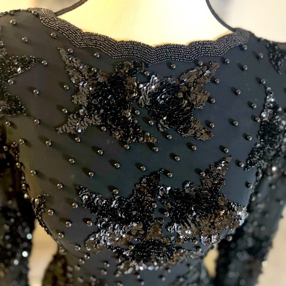 A.J. Bari Black Sequin Mini Dress✨ - Picture 11 of 16